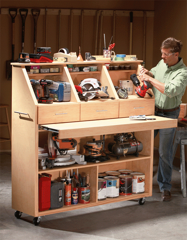 Man working on table