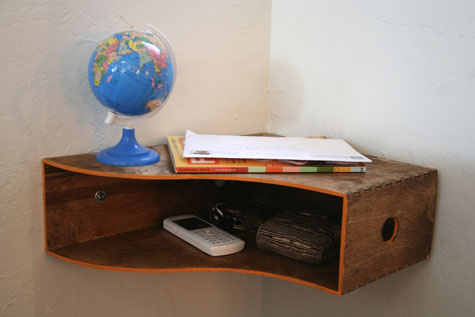 Night stand with items