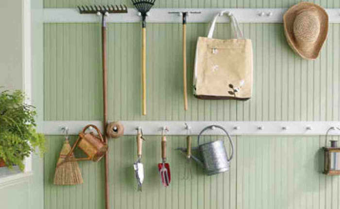 Peg rail organizer