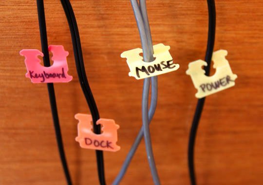 Labels on wires