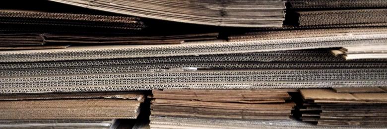 Cardboard boxes stacked