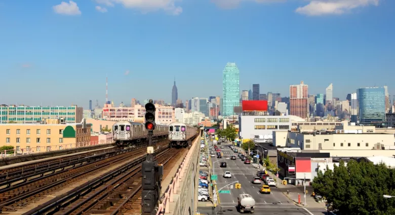 New York community skyline