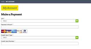 Screenshot of Storage Post online bill payment