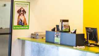 An office desk at a Storage Post facility